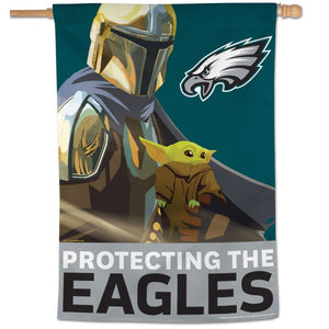 Philadelphia Eagles Star Wars Mandalorian Vertical Flag - 28"x40"