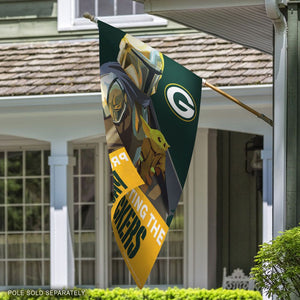 Green Bay Packers Star Wars Mandalorian Vertical Flag - 28"x40"