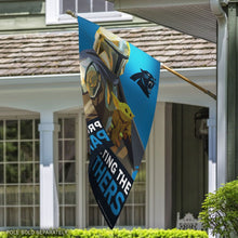 Carolina Panthers Star Wars Mandolorian Vertical Flag - 28"x40"