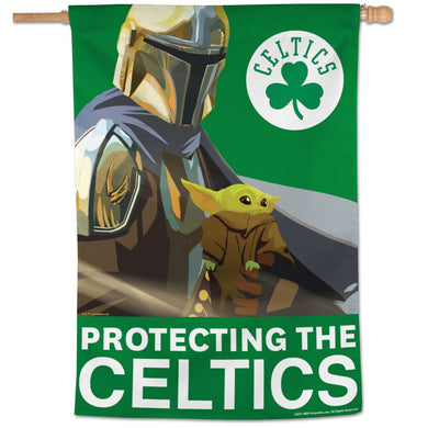 Boston Celtics Star Wars Mandalorian Vertical Flag 28