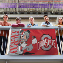 Ohio State Buckeyes Mickey Mouse Deluxe Flag - 3'x5'