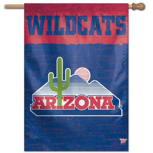 Arizona Wildcats College Vault Vertical Flag 