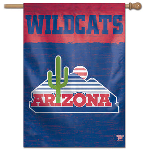 Arizona Wildcats College Vault Vertical Flag 