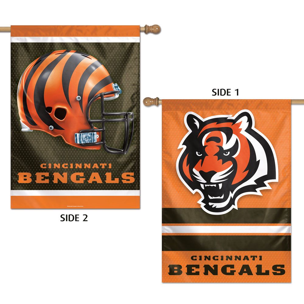 Cincinnati Bengals Double Sided Vertical Flag - 28