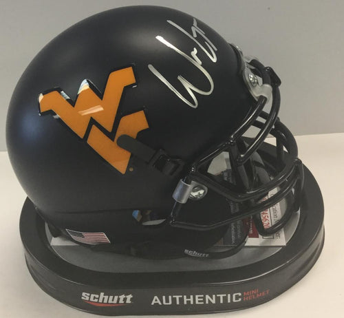 Will Grier West Virginia Mountaineers Signed WVU Mini Helmet