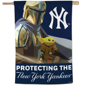 New York Yankees Star Wars Madalorian Vertical Flag - 28"x40"