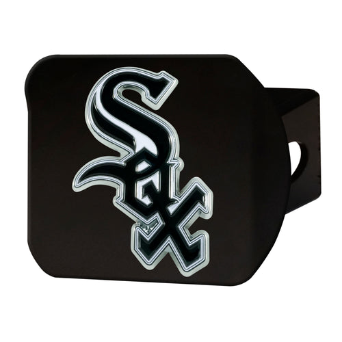 Chicago Cubs Chrome Emblem On Chrome Hitch Cover