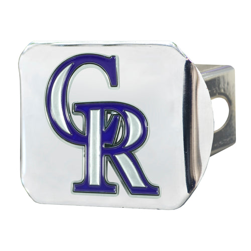 Colorado Rockies Color Chrome Hitch Cover