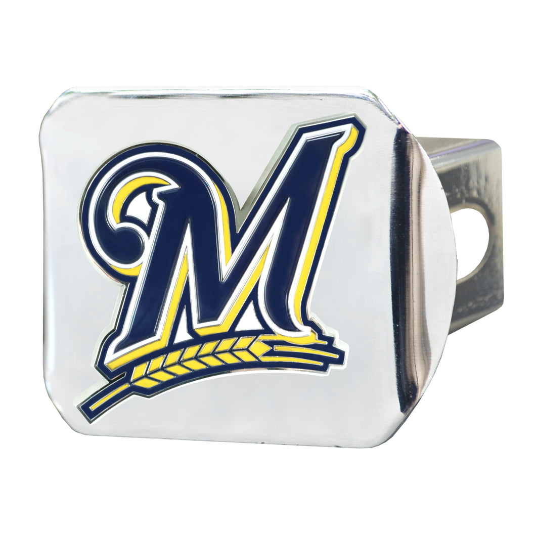 Milwaukee Brewers Color Chrome Hitch Cover