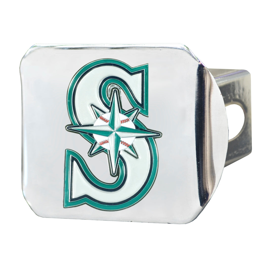 Seattle Mariners Color Chrome Hitch Cover