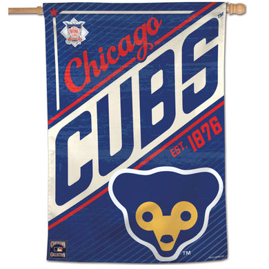 Chicago Cubs Cooperstown Vertical Flag - 28