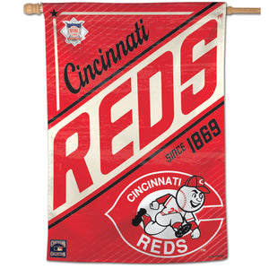 Cincinnati Reds Cooperstown Vertical Flag - 28"x40"