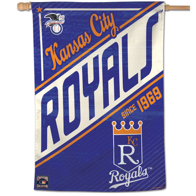 Kansas City RoyalsCooperstown Est 1969 Vertical Flag - 28