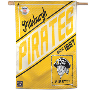 Pittsburgh Pirates Cooperstown Vertical Flag - 28"x40"                         