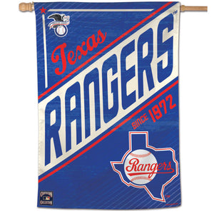 Texas Rangers Cooperstown Vertical Flag                                   