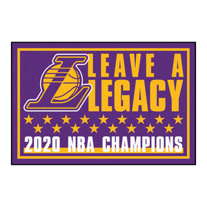 Los Angeles Lakers 2020 Finals Champions Plush Rug - 3'x5'