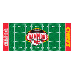 Kansas City Chiefs Super Bowl 54 Champions Football Field Runner