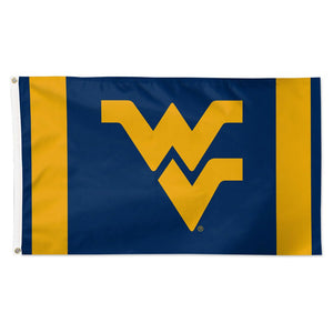 West Virginia Mountaineers Stripes Deluxe Flag - 3'x5'