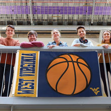 West Virginia Mountaineers Basketball Deluxe Flag - 3'x5'