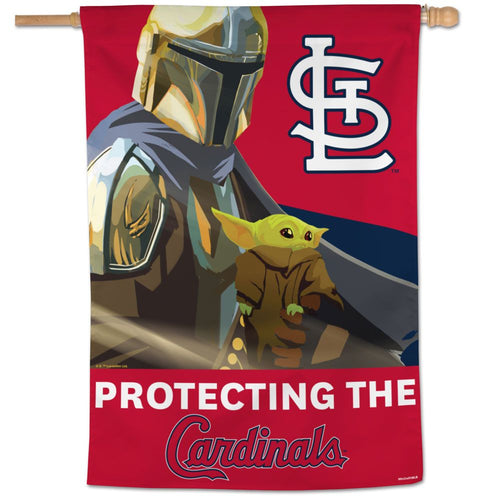 St. Louis Cardinals Star Wars Mandalorian Vertical Flag - 28