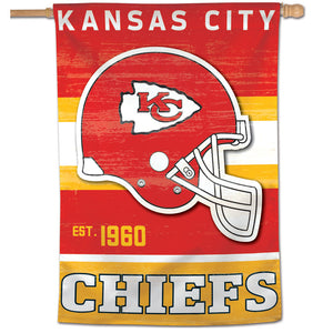 Kansas City Chiefs Retro Vertical Flag - 28"x40"                         