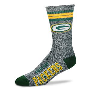 Green Bay Packers Marble 4-Stripe Deuce Socks