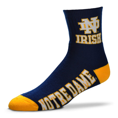 Notre Dame Fighting Irish Quarter Crew Socks