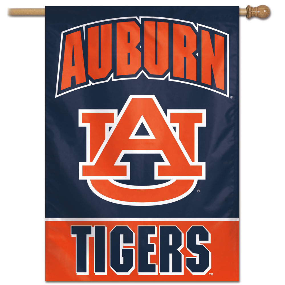 Auburn Tigers Wordmark Vertical Flag 28