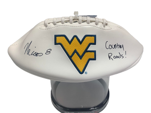 Nicco Marchiol WVU Mountaineers Autographed Football