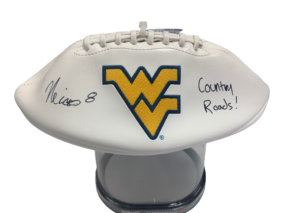 Nicco Marchiol WVU Mountaineers Autographed Football