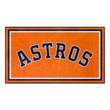 Houston Astros Wordmark Plush Rug - 3'x5'