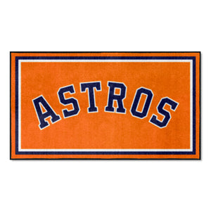 Houston Astros Wordmark Plush Rug - 3'x5'