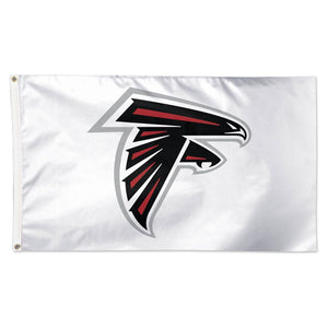 Atlanta Falcons White Deluxe Flag - 3'x5'