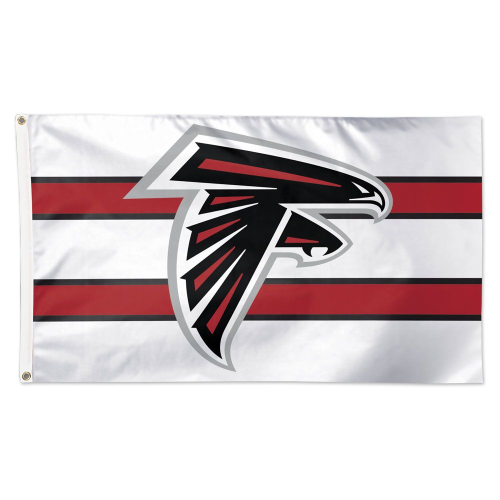 Atlanta Falcons Away Stripes Deluxe Flag - 3'x5'