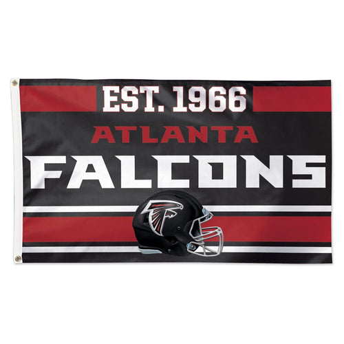 Atlanta Falcons Established Date Deluxe Flag - 3'x5'