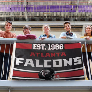 Atlanta Falcons Established Date Deluxe Flag - 3'x5'