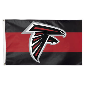 Atlanta Falcons Horizontal Stripes Date Deluxe Flag - 3'x5'