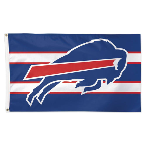 Buffalo Bills Stripe  Deluxe Flag - 3'x5'