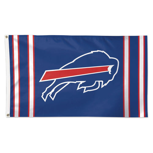 Buffalo Bills Vertical Stripes Deluxe Flag - 3'x5'