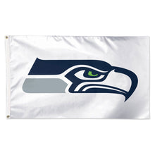 Seattle Seahawks White Deluxe Flag - 3'x5'