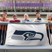 Seattle Seahawks White Deluxe Flag - 3'x5'