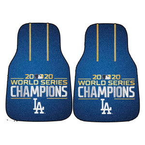 Los Angeles Dodgers 2020 World Series Champions 2-piece Carpet Car Mats