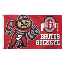 Ohio State Buckeyes Brutus Deluxe Flag - 3'x5'