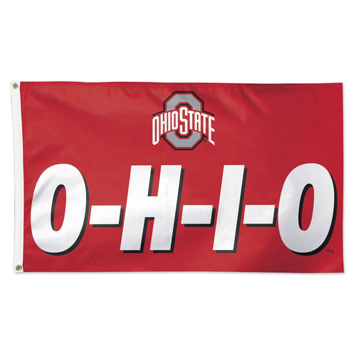 Ohio State Buckeyes Deluxe Flag - 3'x5' O-H-I-O