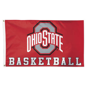 Ohio State Buckeyes Basketball Deluxe Flag - 3'x5'