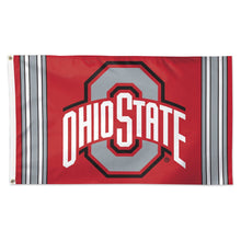 Ohio State Buckeyes Vertical Stripes Deluxe Flag - 3'x5'