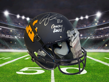 Anthony Becht Autographed West Virginia Mountaineers Blue Full Size Helmet