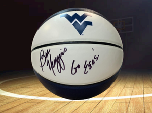 Bob Huggins Autographed West Virginia Mountaineers Logo Basketball
