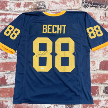 Anthony Becht WVU Mountaineer Signed Jersey