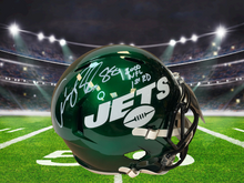 Anthony Becht Autographed New York Jets Speed Full Size Helmet